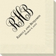 Fancy Script Monogram with Text Napkins Image 1 of 2